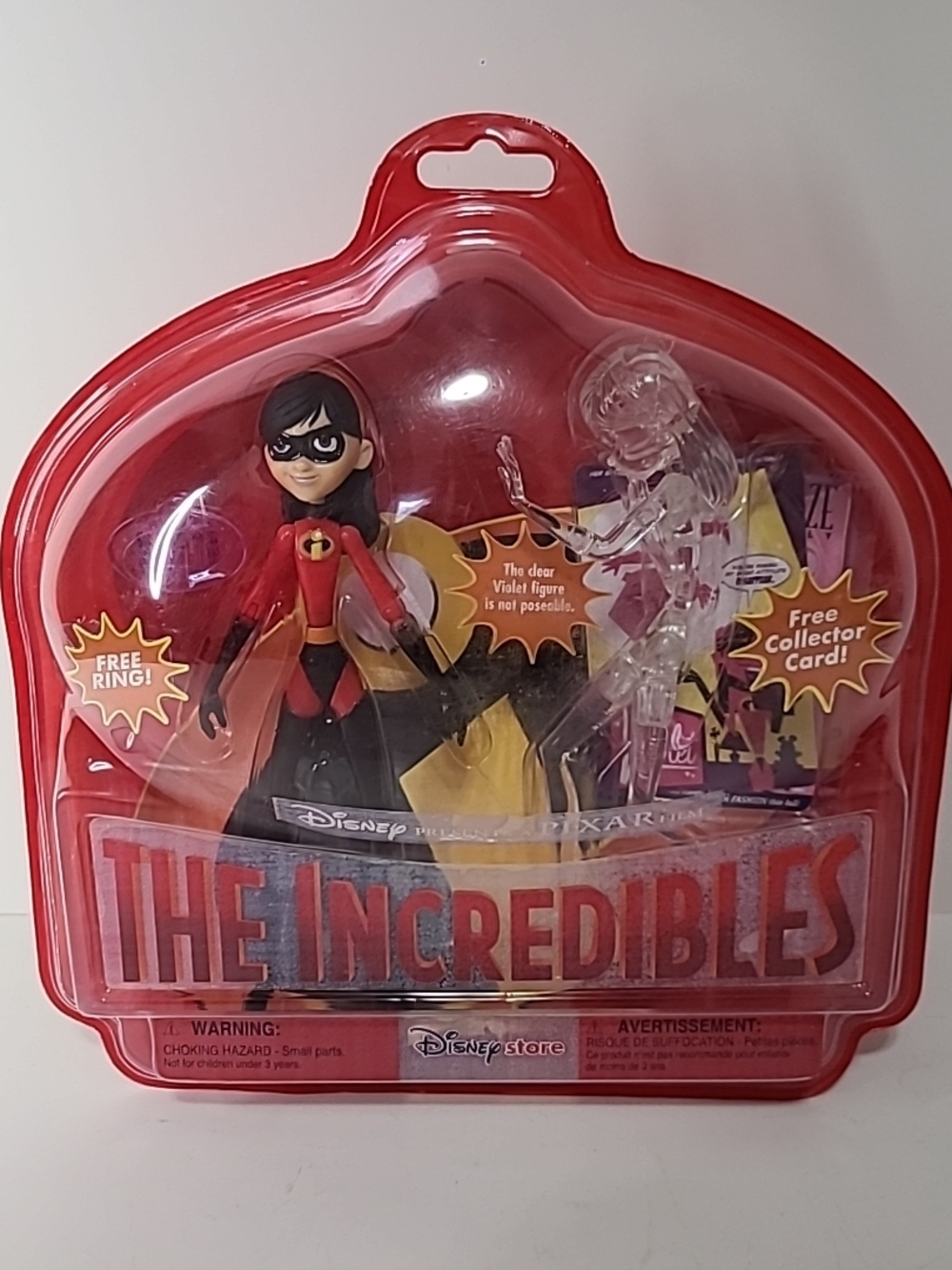Disney Store The Incredibles Violet NEW SEALED w/ Ring & Collector Card